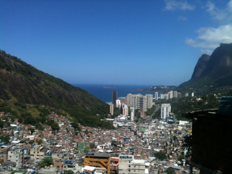 Rocinha favela in Rio from the summit